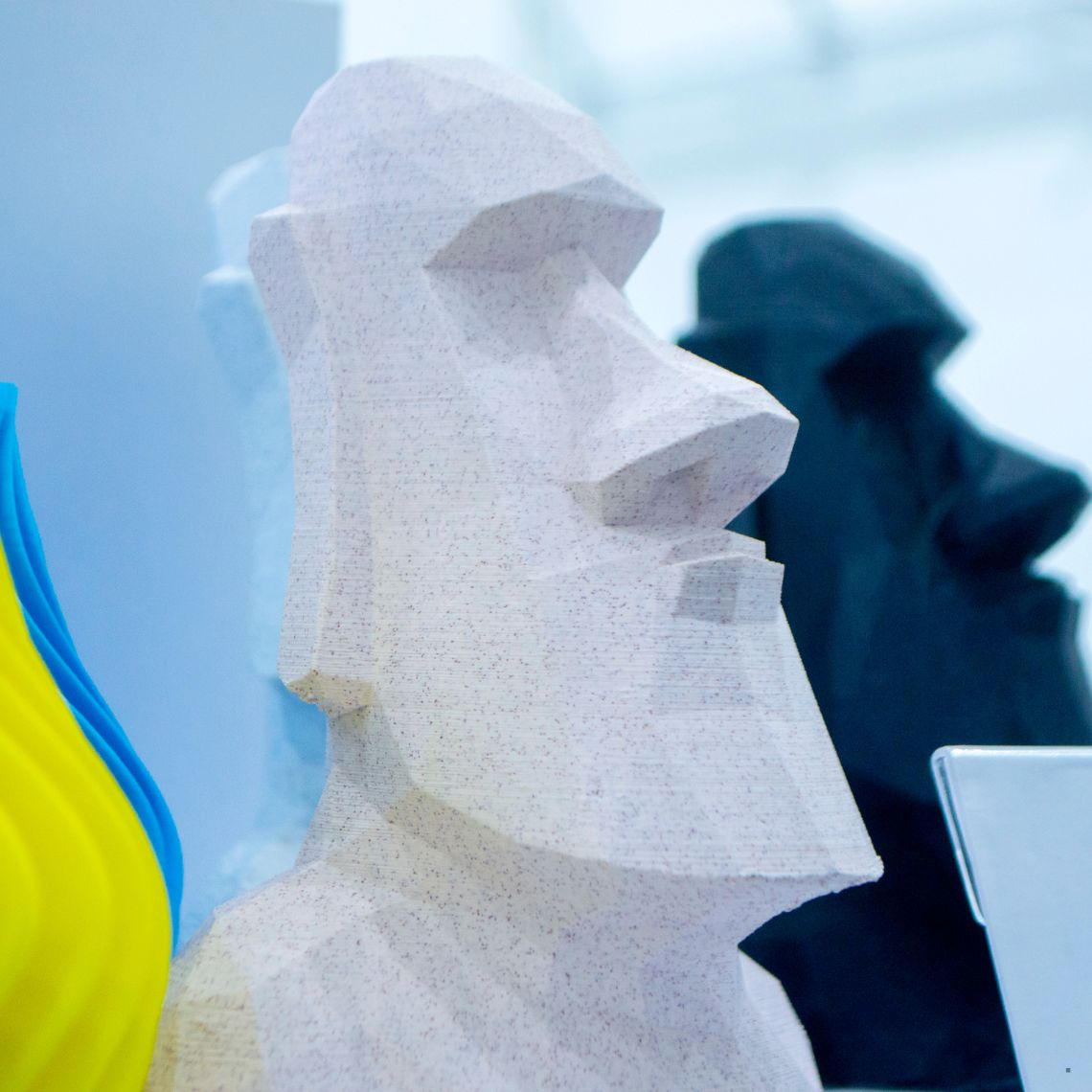 Ejemplo de figura 3D impresa con filamentos con efectos especiales de 3DFils