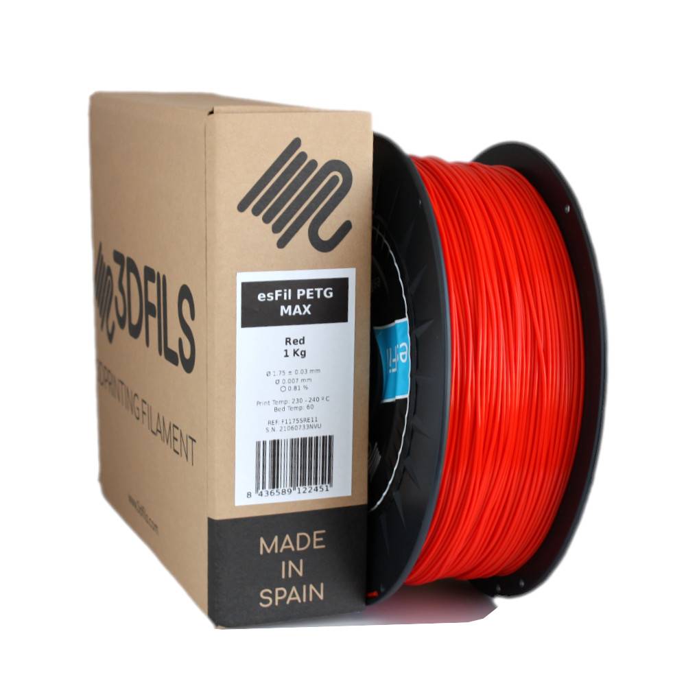 esFil PETG MAX Red 1Kg 1.75 mm
