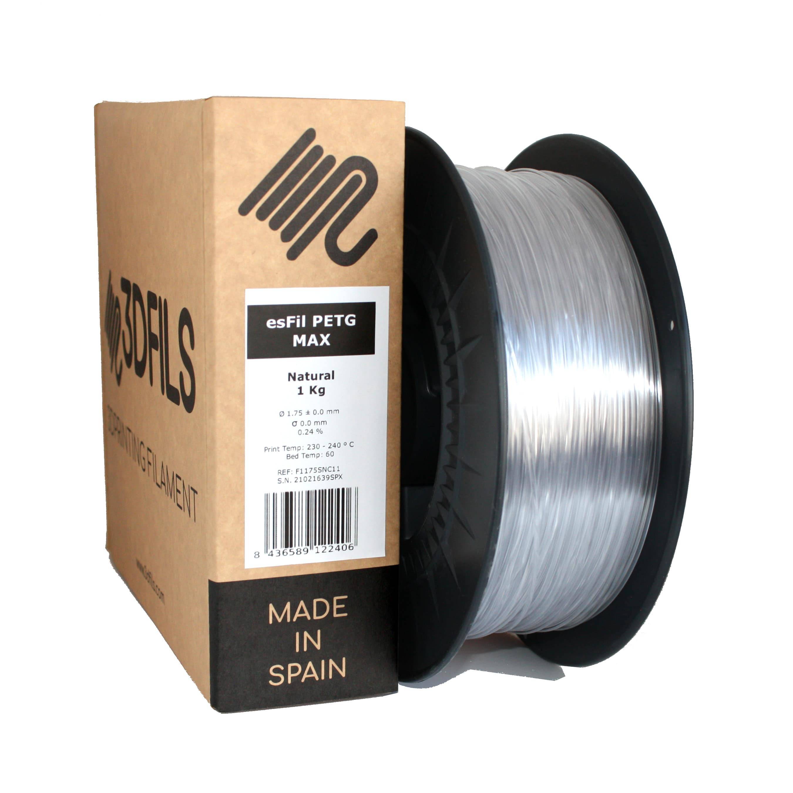 esFil PETG MAX Natural 1Kg 1.75 mm