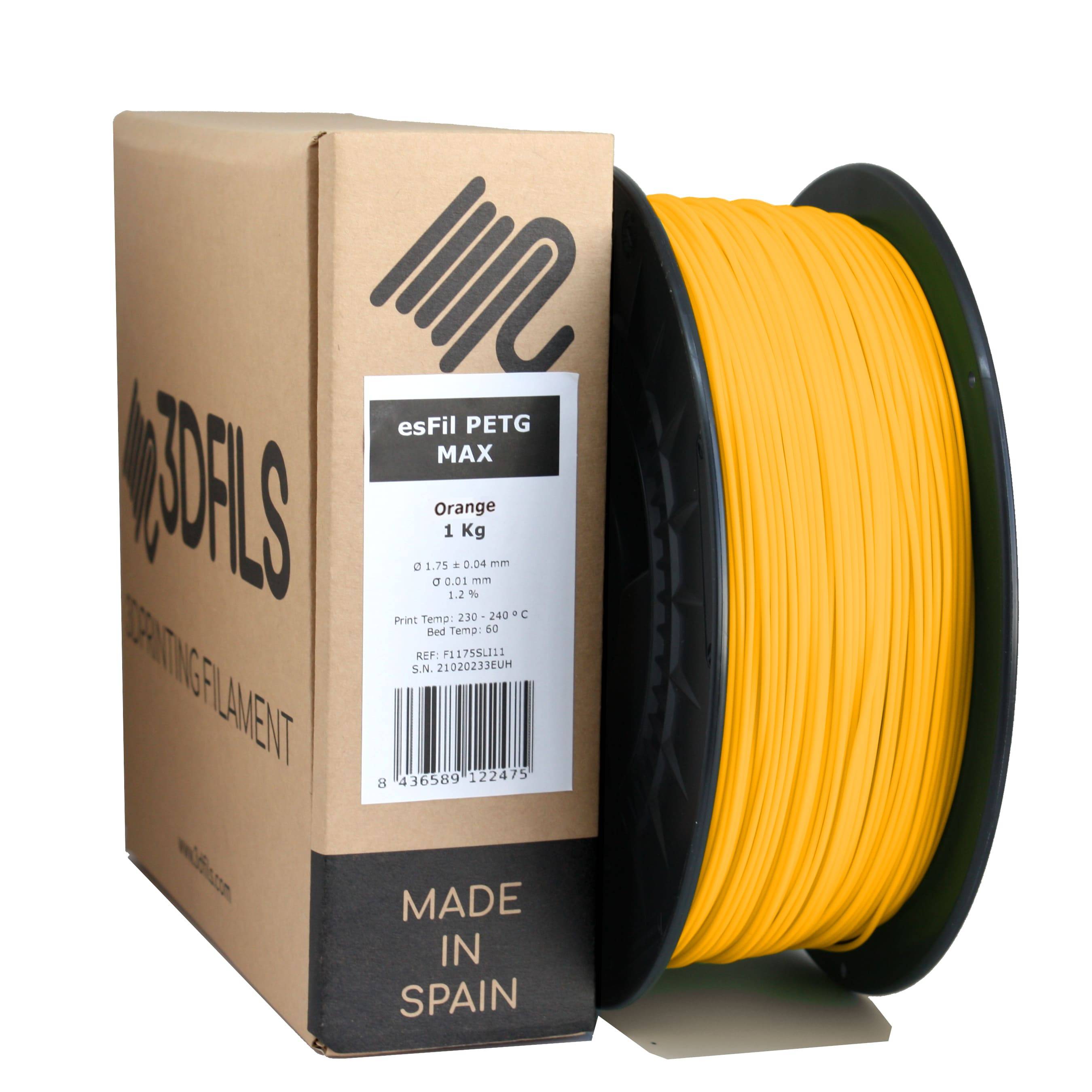 esFil PETG MAX Orange 1Kg 1.75 mm