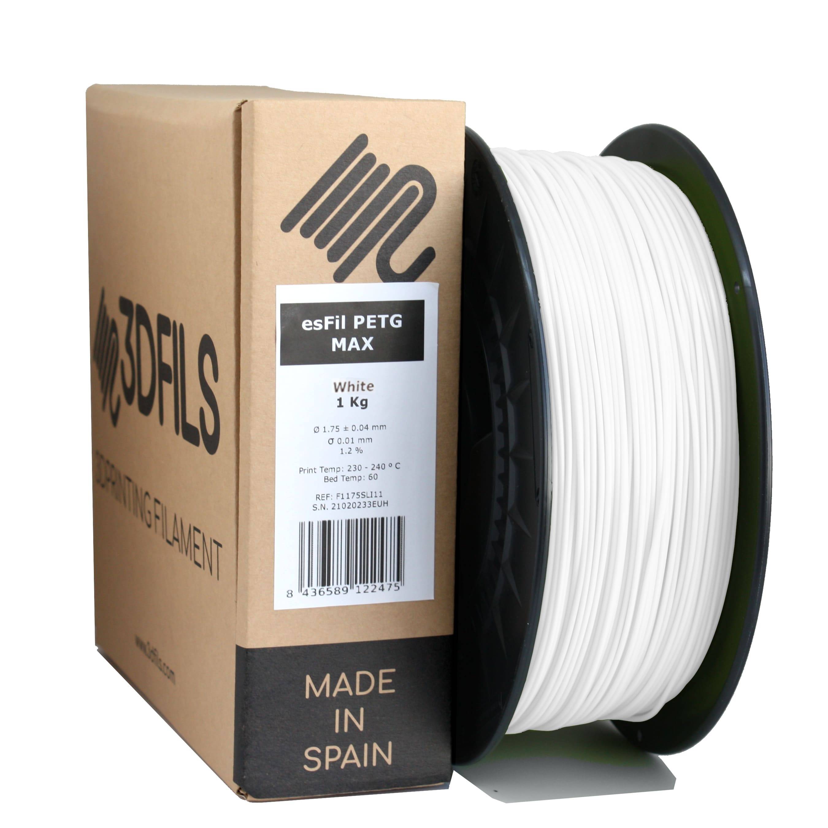 esFil PETG MAX White 1Kg 1.75 mm