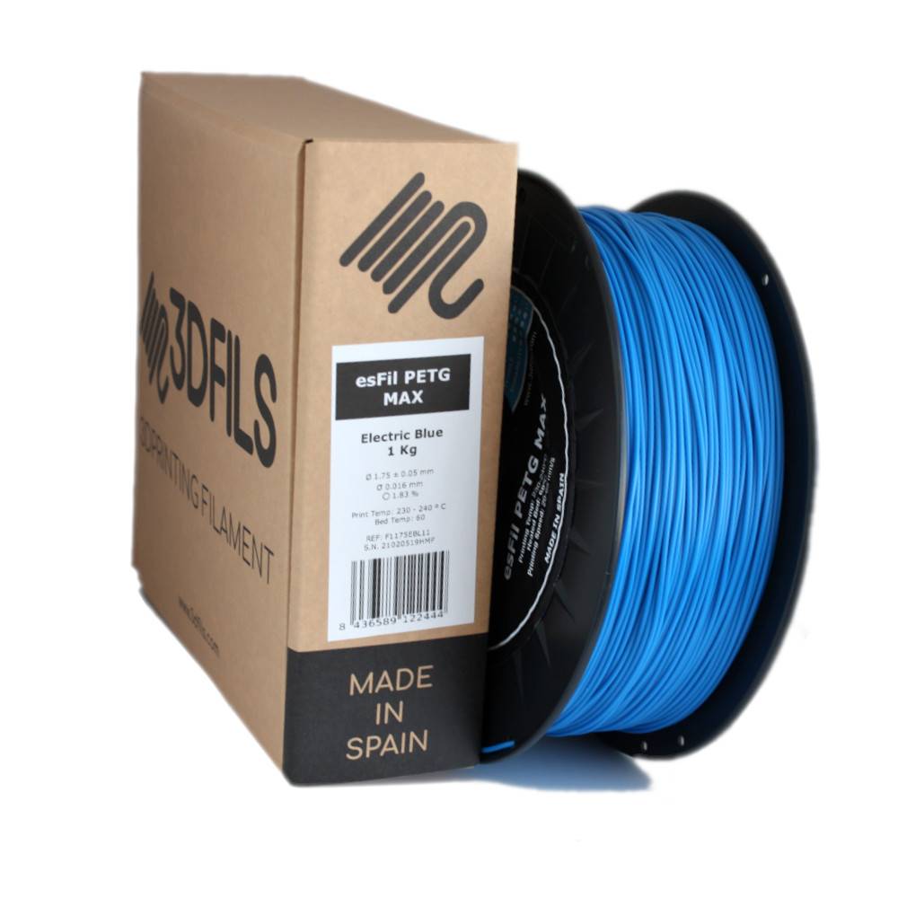 esFil PETG MAX Electric Blue 1Kg 1.75 mm