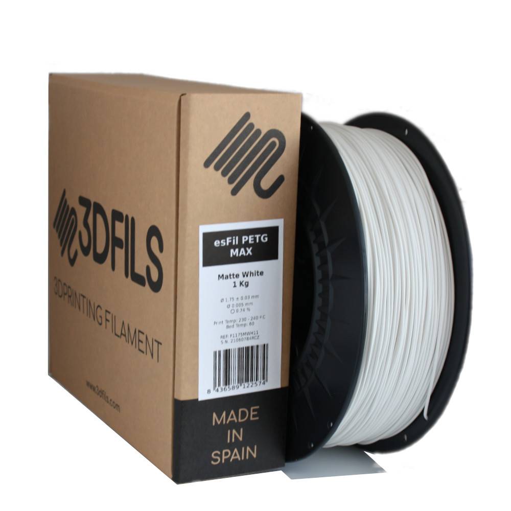 esFil PETG MAX Matte White 1Kg 1.75 mm