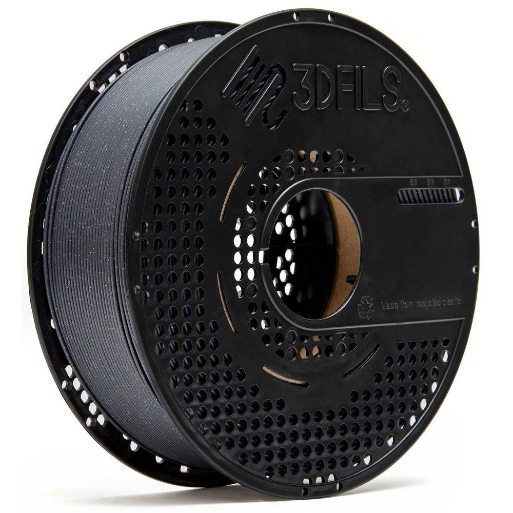 PLA Filament Spool 1.75mm Grey with Glitter - 3dfils – 3Dfils.com